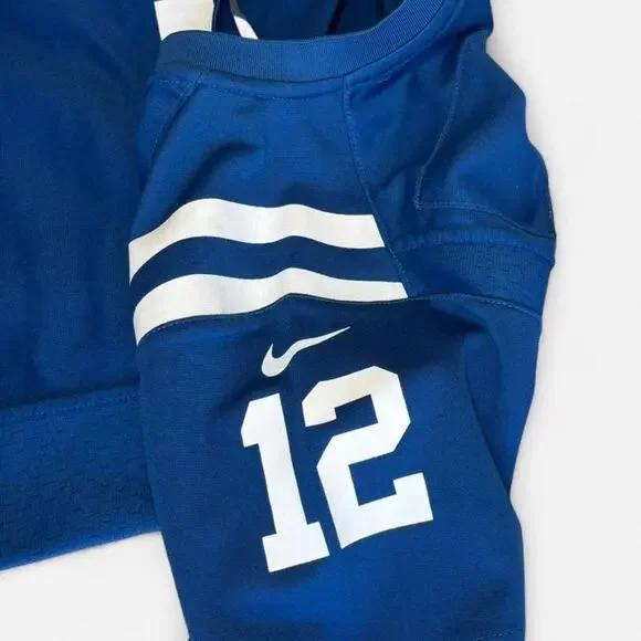 Nike Men’s M 10/12 Football Jersey Indianapolis Colts NFL Blue White - Picture 6 of 8